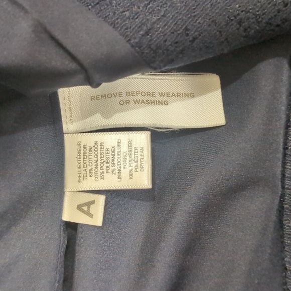 LOFT Navy Cotton Blazer - Picture 6 of 6